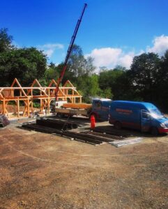 timber framed building