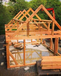 timber framed building