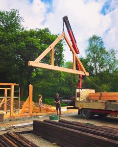 timber framed building