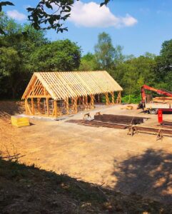 timber framed building