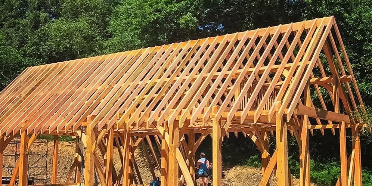 timber framed building
